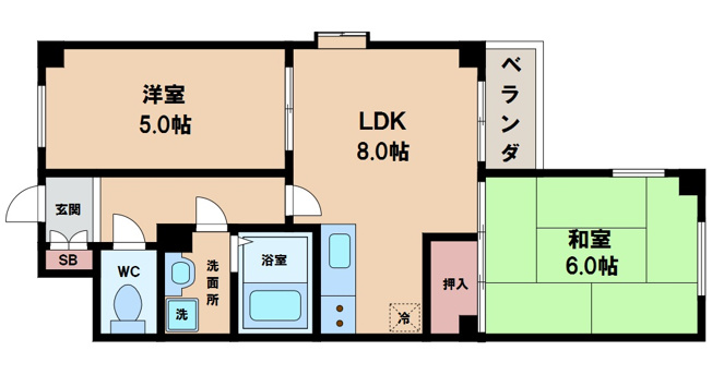【間取り】 | 万代東マンション