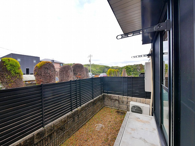 グランメール州見台　Ｂ棟の庭|お庭でゆったりと過ごせます