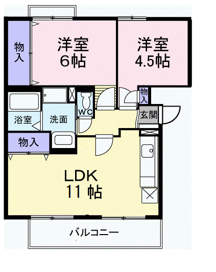 ロイヤルコートⅠ番館の間取り