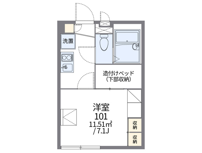 【間取り】 | レオパレスパークサイドハイツ