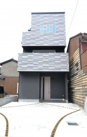 堺市堺区南安井町　新築の外観|当社施工例