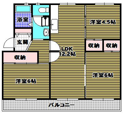 ヴィラナリー狭山9号棟の間取り