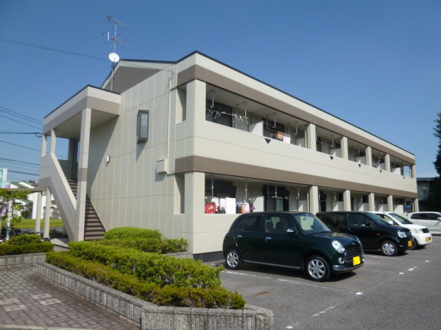 倉敷市羽島のアパートの外観