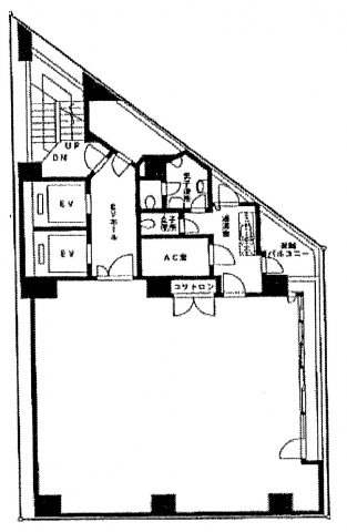 千代田区鍛冶町１丁目の事務所の間取り