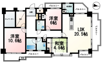 【間取り】 | シャリエ大津朝日が丘