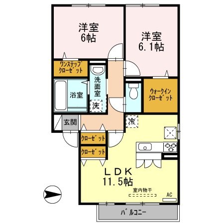 【間取り】 | D-room青山　A棟 | ２LDK