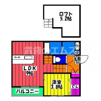 【間取り】 | エヴァンコートⅠ | エヴァンコートⅠの間取り