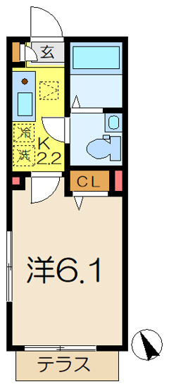 【間取り】 | カーサブランカ杉田