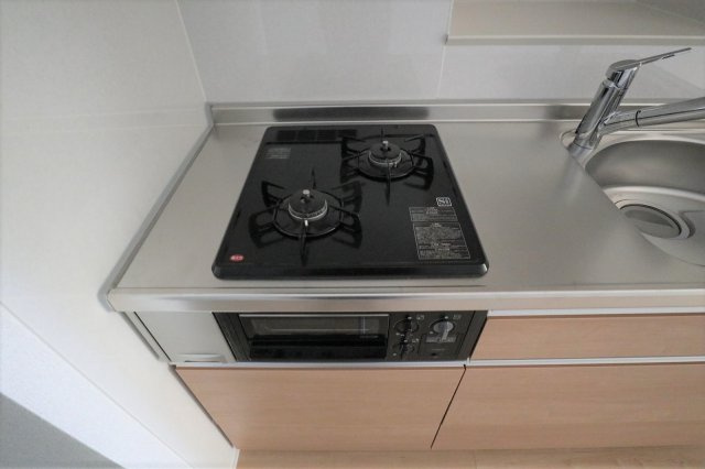 Ｍ’ｓ　ｇａｒｄｅｎ竹原中央Ⅰの設備|ガスコンロ