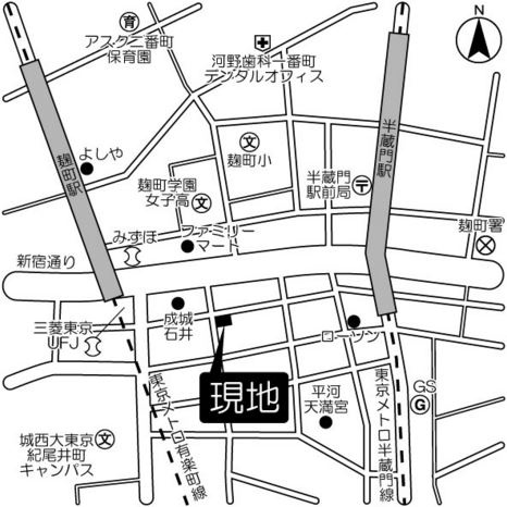 東急ドエル・グラフィオ麹町の地図|東急ドエル・グラフィオ麹町