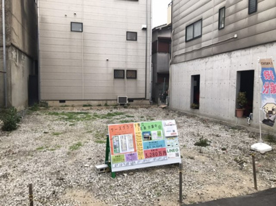 【外観】 | ケーズグランデ野江　A号地 | 前道含む現地土地写真になります。
どんなお家が建つのか想像するだけでワクワクしてきちゃいますね♪
お気軽に何でもご相談ください♪
