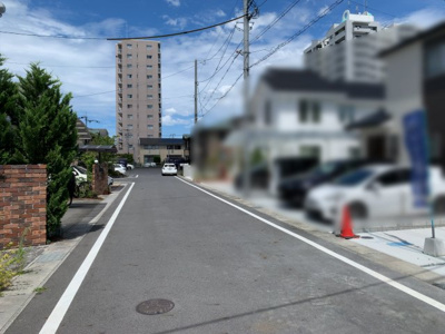 【前面道路含む現地写真】 | 大津市本堅田4丁目11　新築分譲地