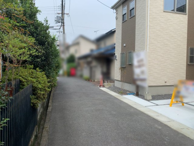 【前面道路含む現地写真】 | 大津市唐崎3丁目8-11　新築分譲地