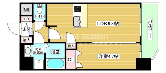 【間取り】 | プレサンス野田阪神駅前ザ・プレミアム