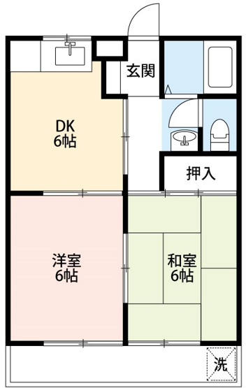 【間取り】 | 栄サンハイツ