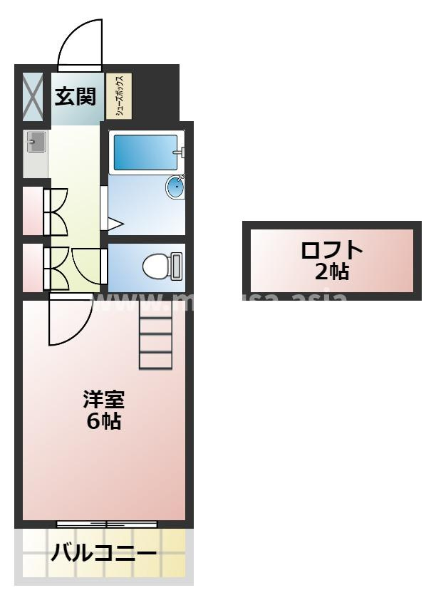 クレール宮崎の間取り