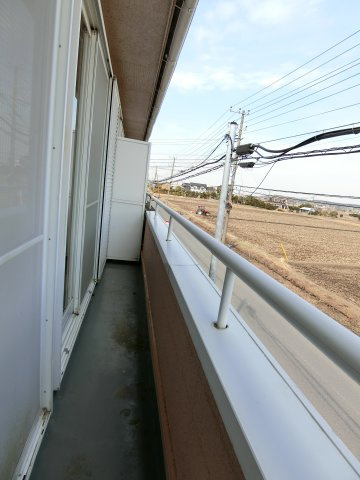 ハイツ横芝のバルコニー