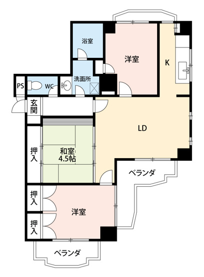 【間取り】 | イーストガーデンポプラ館