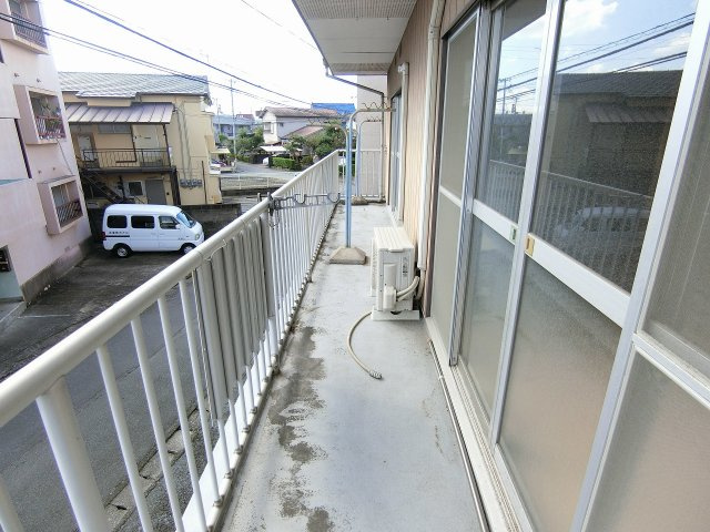 田中アパートのバルコニー