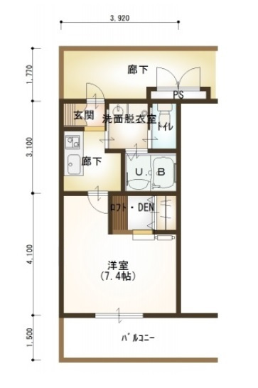 ルネス　アスカの間取り