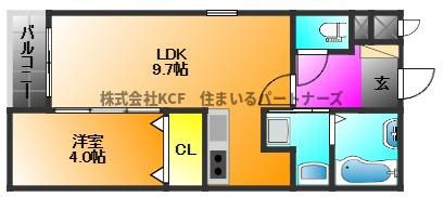 メテオール久留米本町の間取り