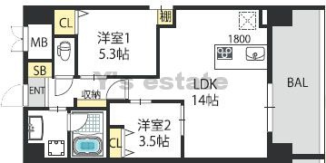 【間取り】 | グランマーレ小路駅前