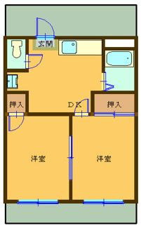【間取り】 | ハイツ立川