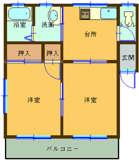 【間取り】 | メゾンソレイユＢ