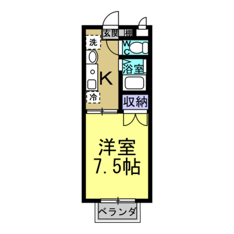 アネモス新舞子の間取り