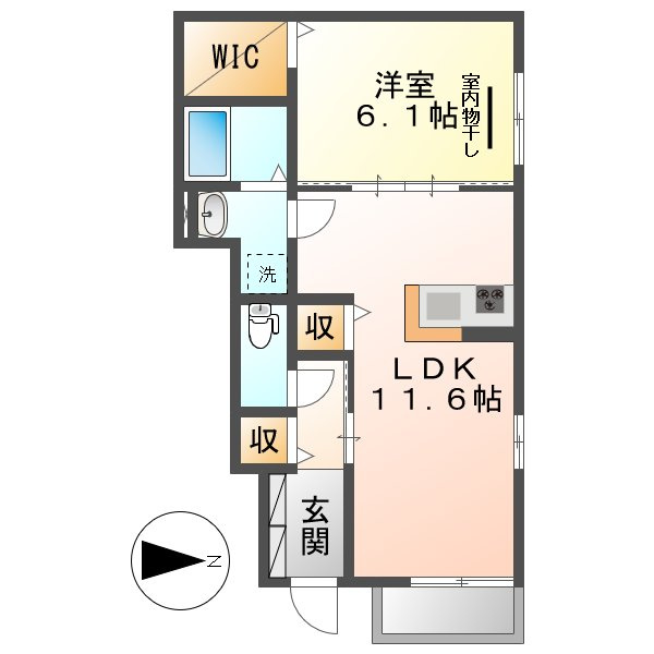 倉敷市茶屋町のアパート