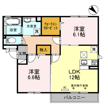 ヴィラージュの間取り