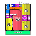 【間取り】 | ニューベリーヒルズ空港南の間取り
