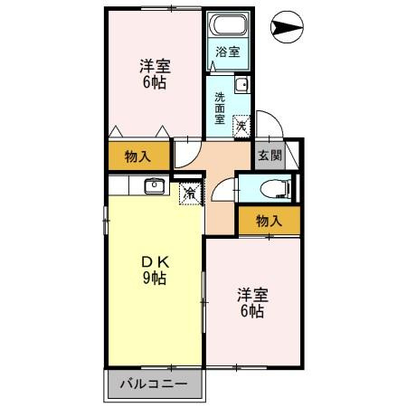 サンハイムC棟の間取り