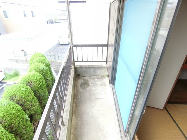 福田貸家のバルコニー