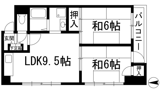 【間取り】 | ベルデ中山