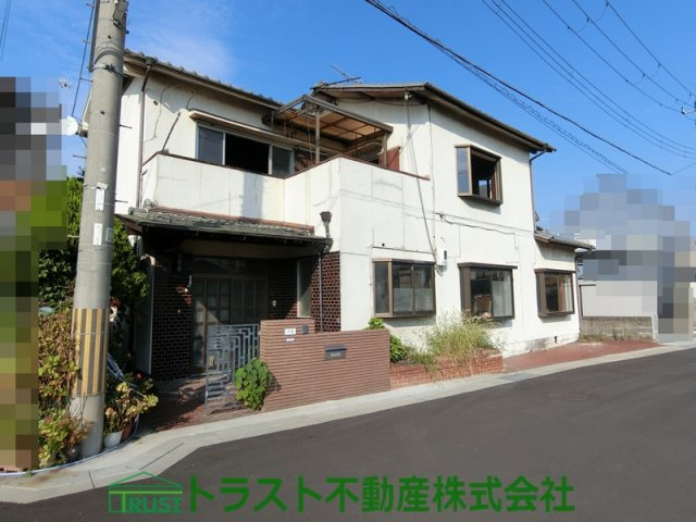 明石市二見町東二見第20　新築戸建の外観|解体前です。道路幅は6.3ｍ。車庫入れも楽々です。
