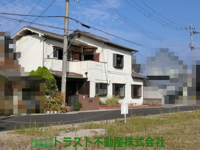 明石市二見町東二見第20　新築戸建の外観|解体前です。道路幅は6.3ｍ。イメージしてください、ここに建つ新築住宅を。