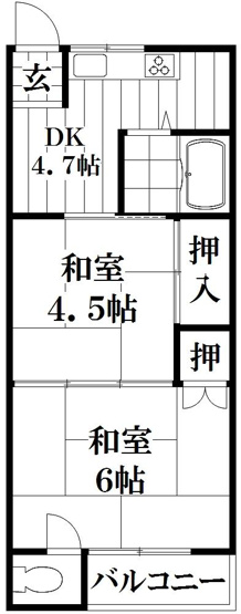 【間取り】 | 村田マンション