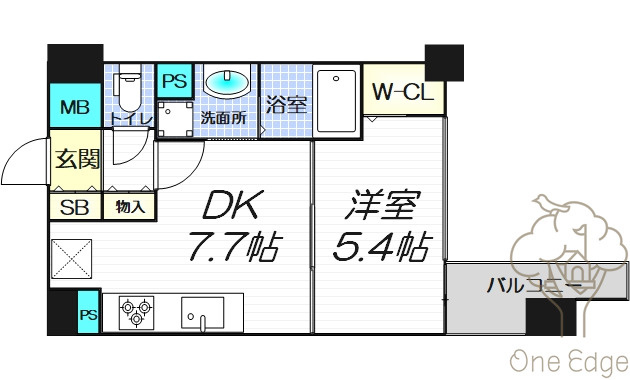 レジデンス西梅田の間取り