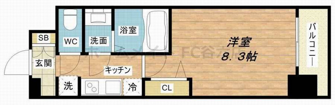 【間取り】 | プレサンス心斎橋ソレイユ