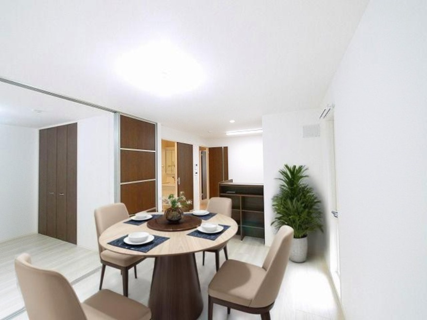 ヴァンベールコートの居間・リビング|CGで家具等を配置したもので家具等は含まれません