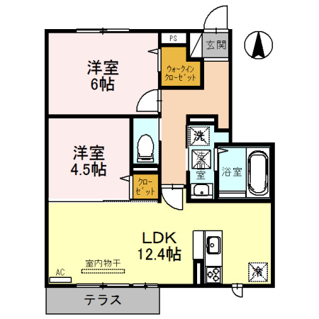 レスペランス向陽台の間取り