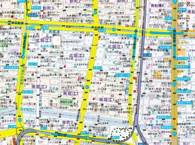【地図】 | GURUPA北堀江