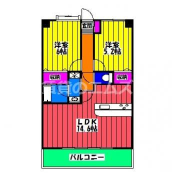 【間取り】 | グランデール・ミマナ | グランデール・ミマナの間取り