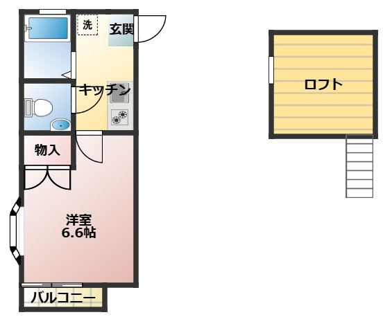 シャンブル日吉の間取り