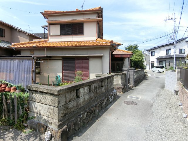 明石市大久保町西嶋　土地の前面道路含む現地写真|敷地道路東側から撮影