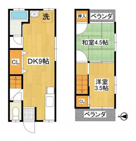 【間取り】 | S30096-修学院第二