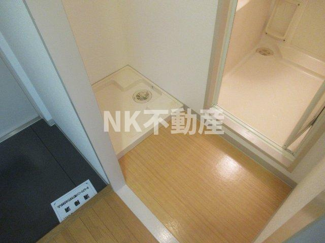 【洗面所】 | 山中ビル（河内小阪賃貸） | 脱衣スペースです