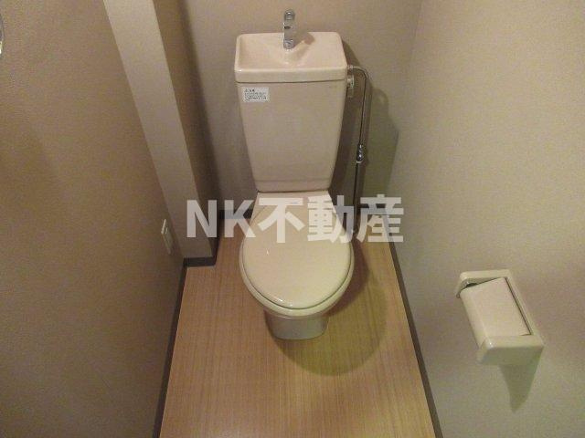 【トイレ】 | 山中ビル（河内小阪賃貸） | 落ち着いた色調のトイレです