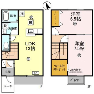 【間取り】 | レストヴィラージュ　Ｂ棟